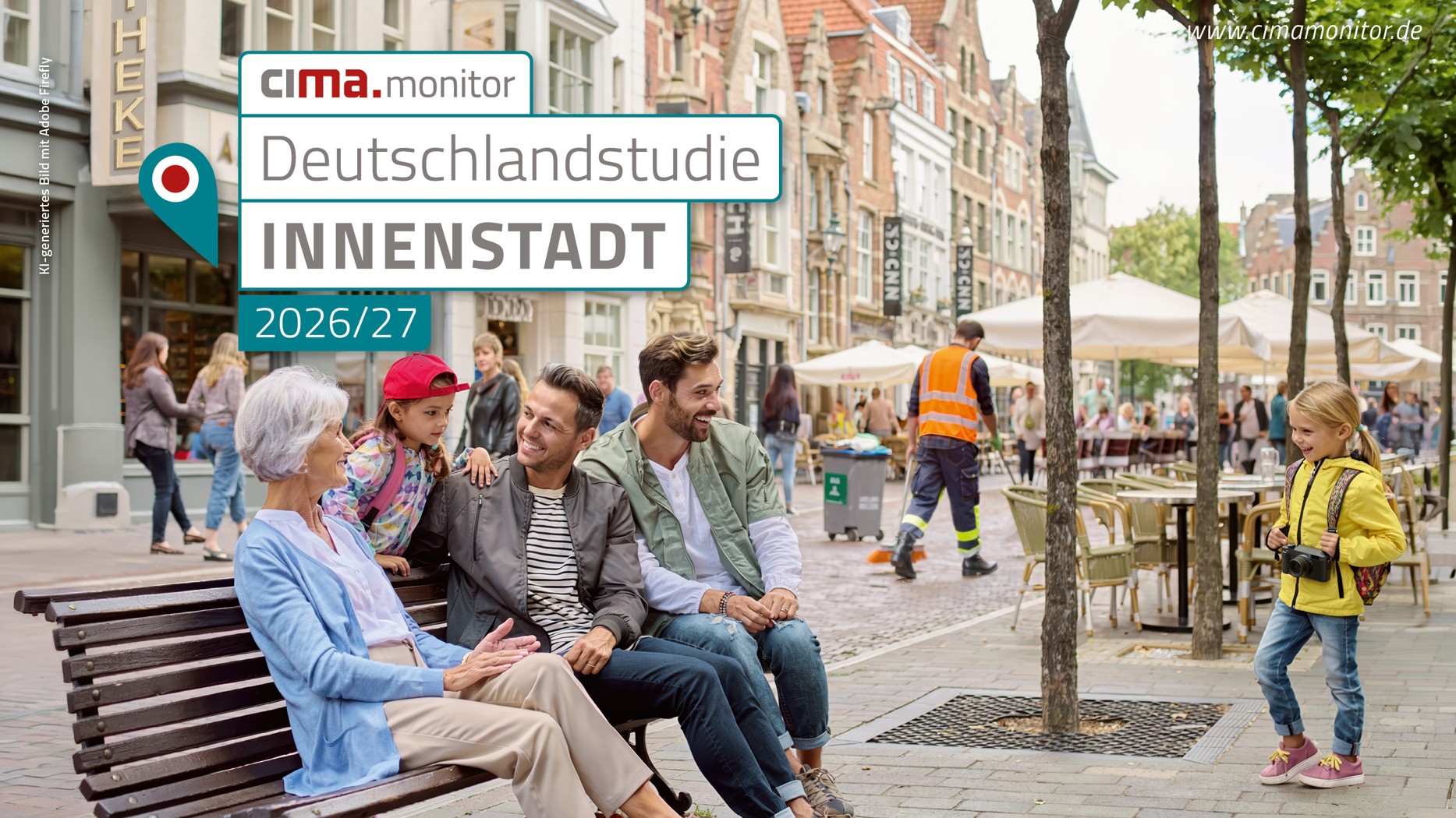 Deutschlandstudie Innenstadt 2026/27: Stadtzentren gewinnen spürbar an Attraktivität